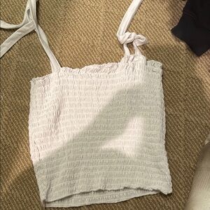 White Smocked Women’s Top